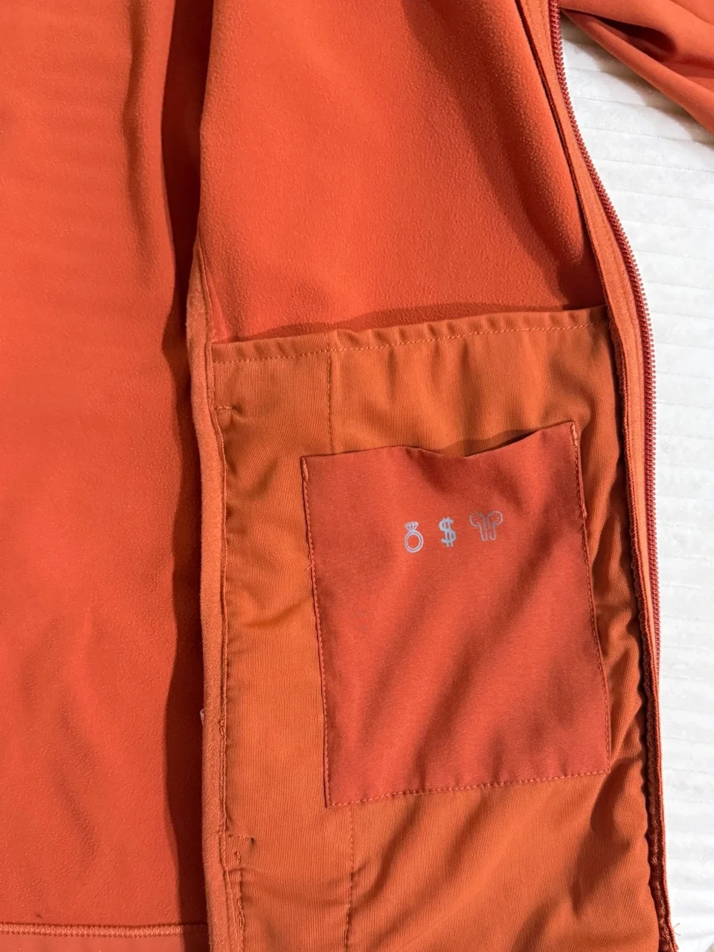Figs Women’s On Shift CounterKnit full zip jacket in burnt orange size M - Picture 5 of 6